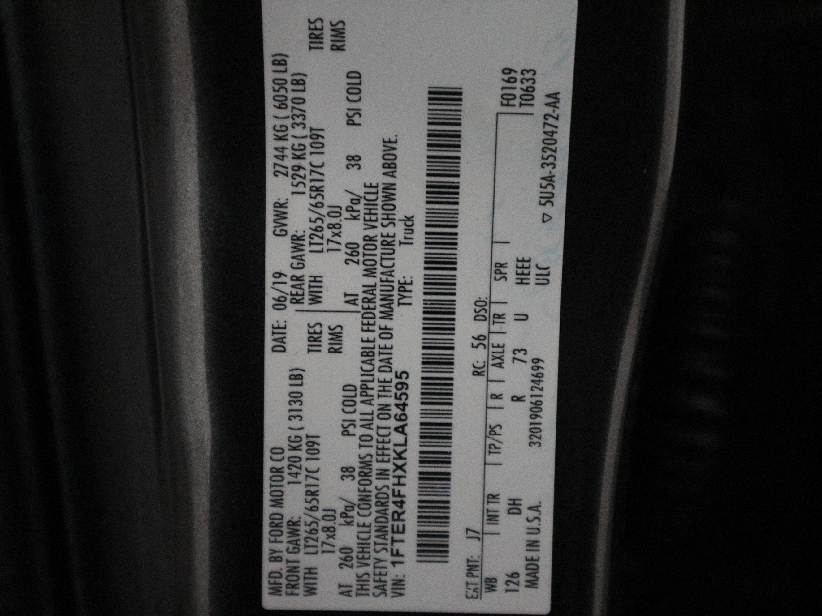 2019 Ford Ranger LARIAT 4WD