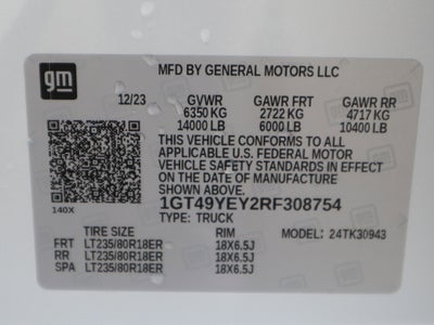 2024 GMC Sierra 3500HD Denali Ultimate Crew Cab 4WD