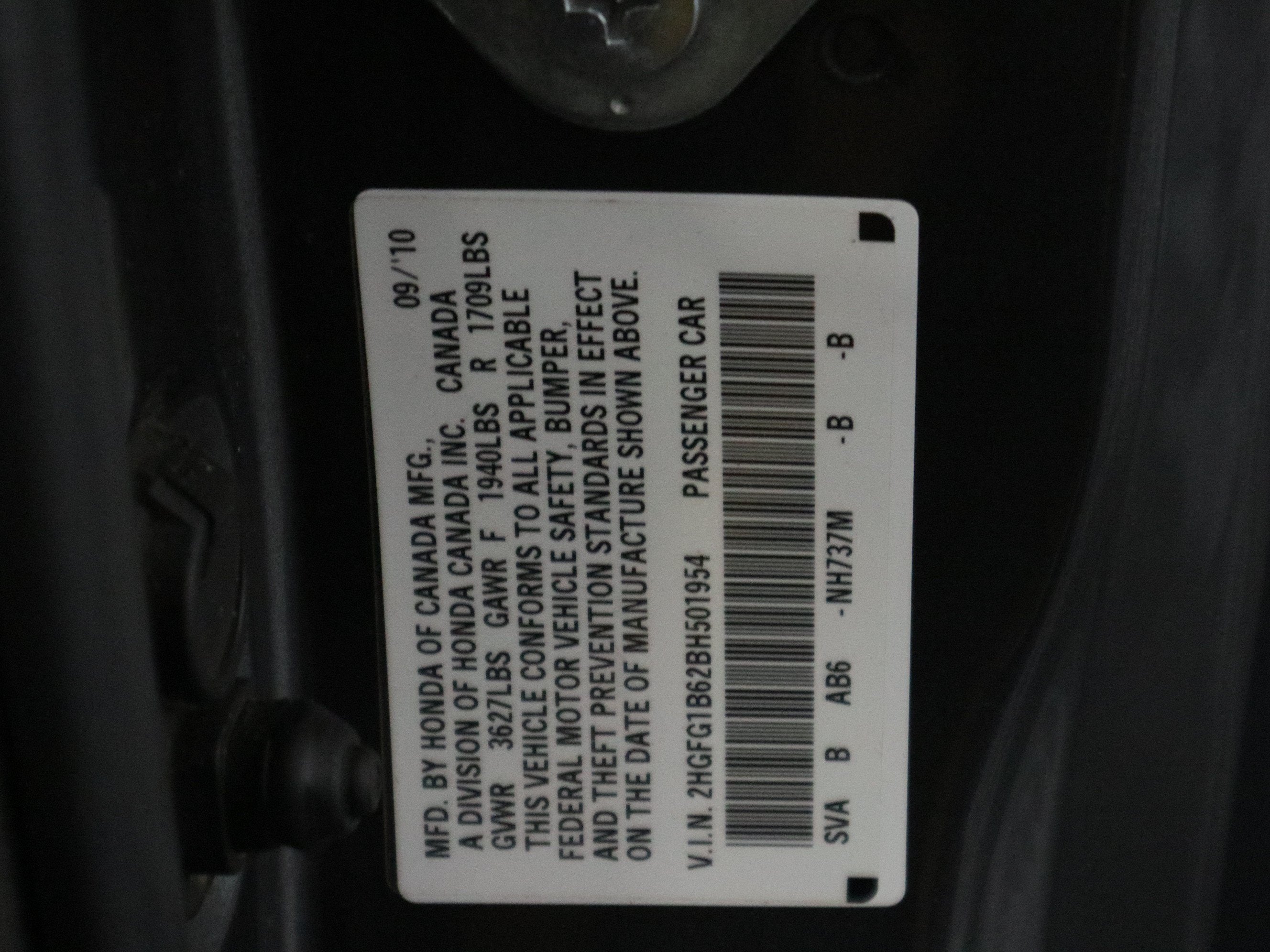 2011 Honda Civic Cpe LX