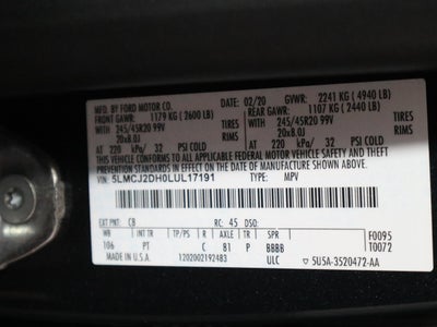 2020 Lincoln Corsair Reserve AWD