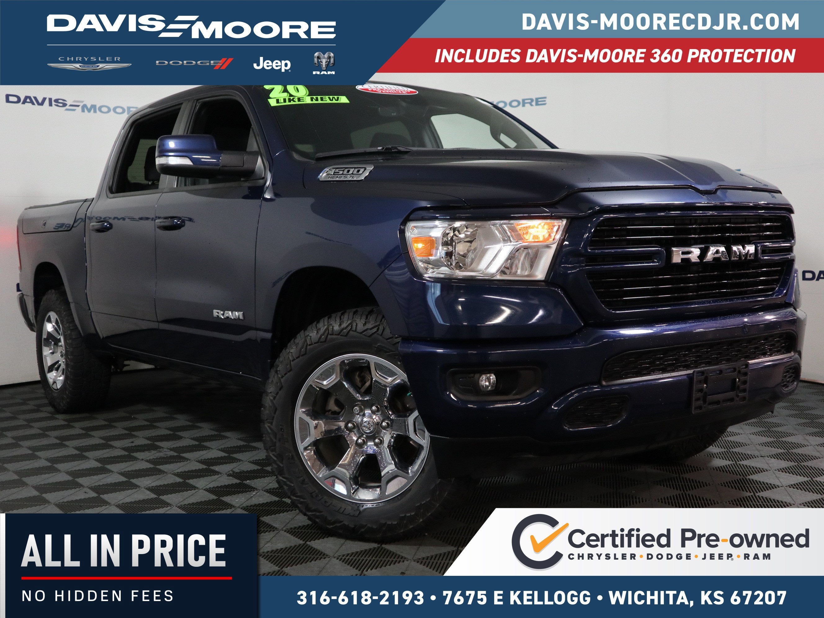2020 RAM 1500 Big Horn Crew Cab 4x4 5'7" Box