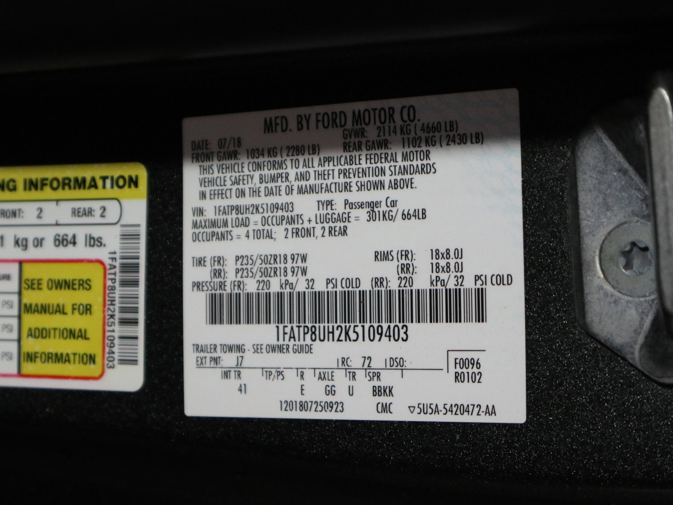 2019 Ford Mustang EcoBoost