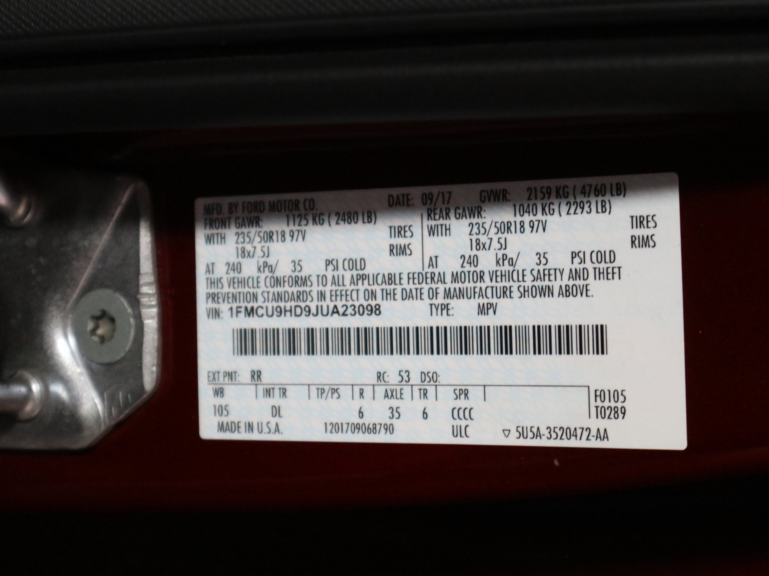2018 Ford Escape SEL
