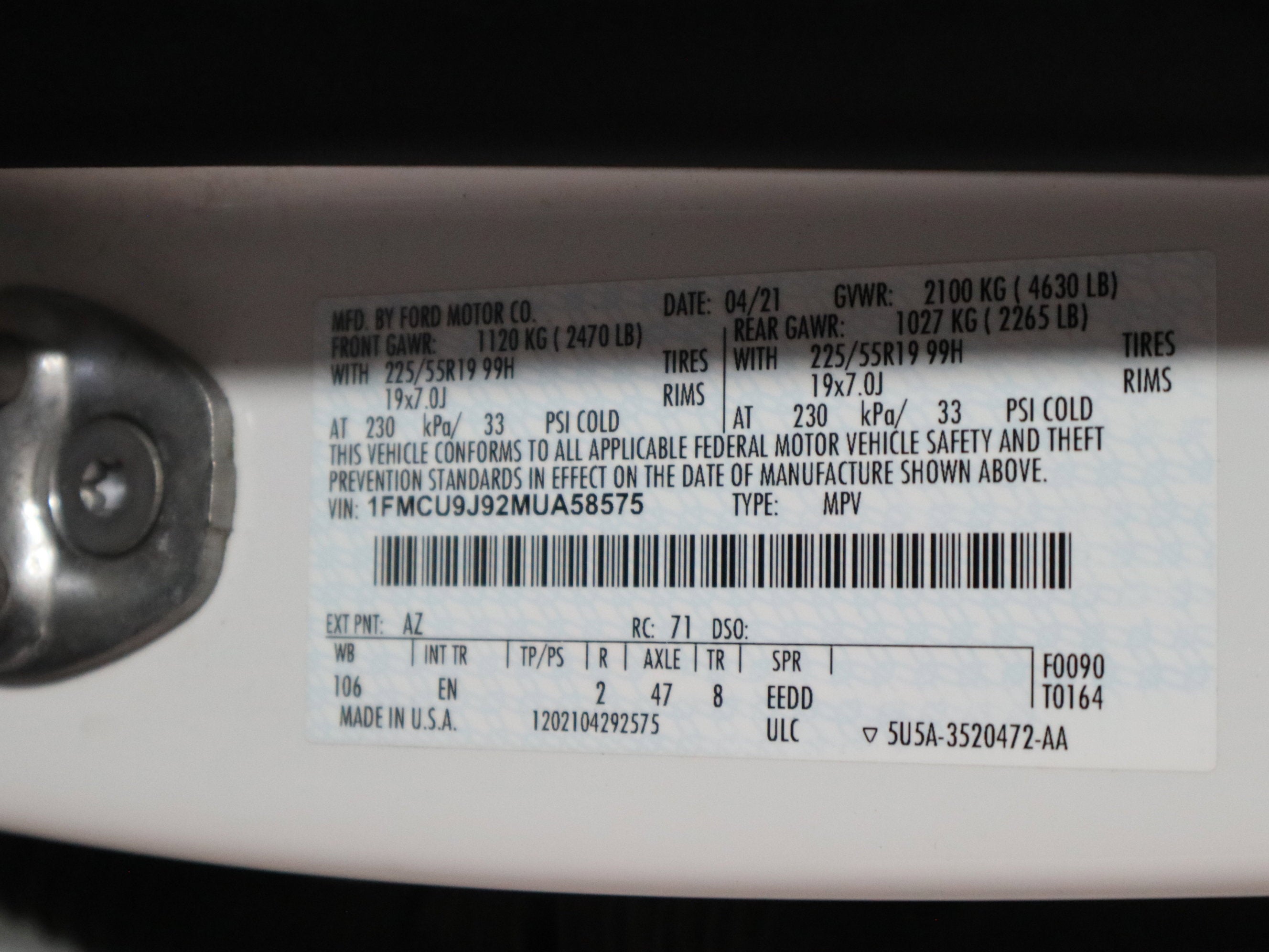 2021 Ford Escape Titanium