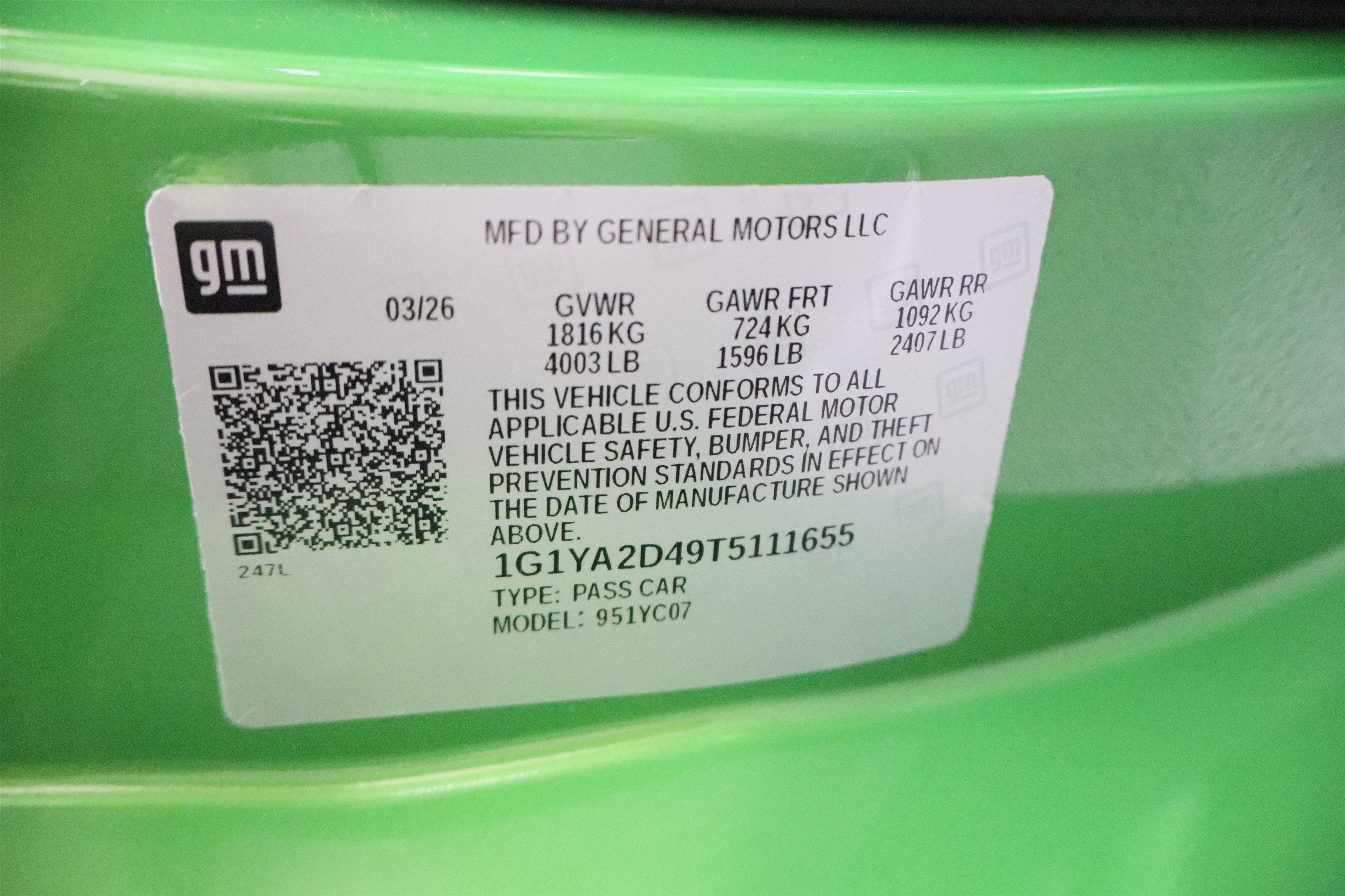 2026 Chevrolet Corvette Stingray 1LT