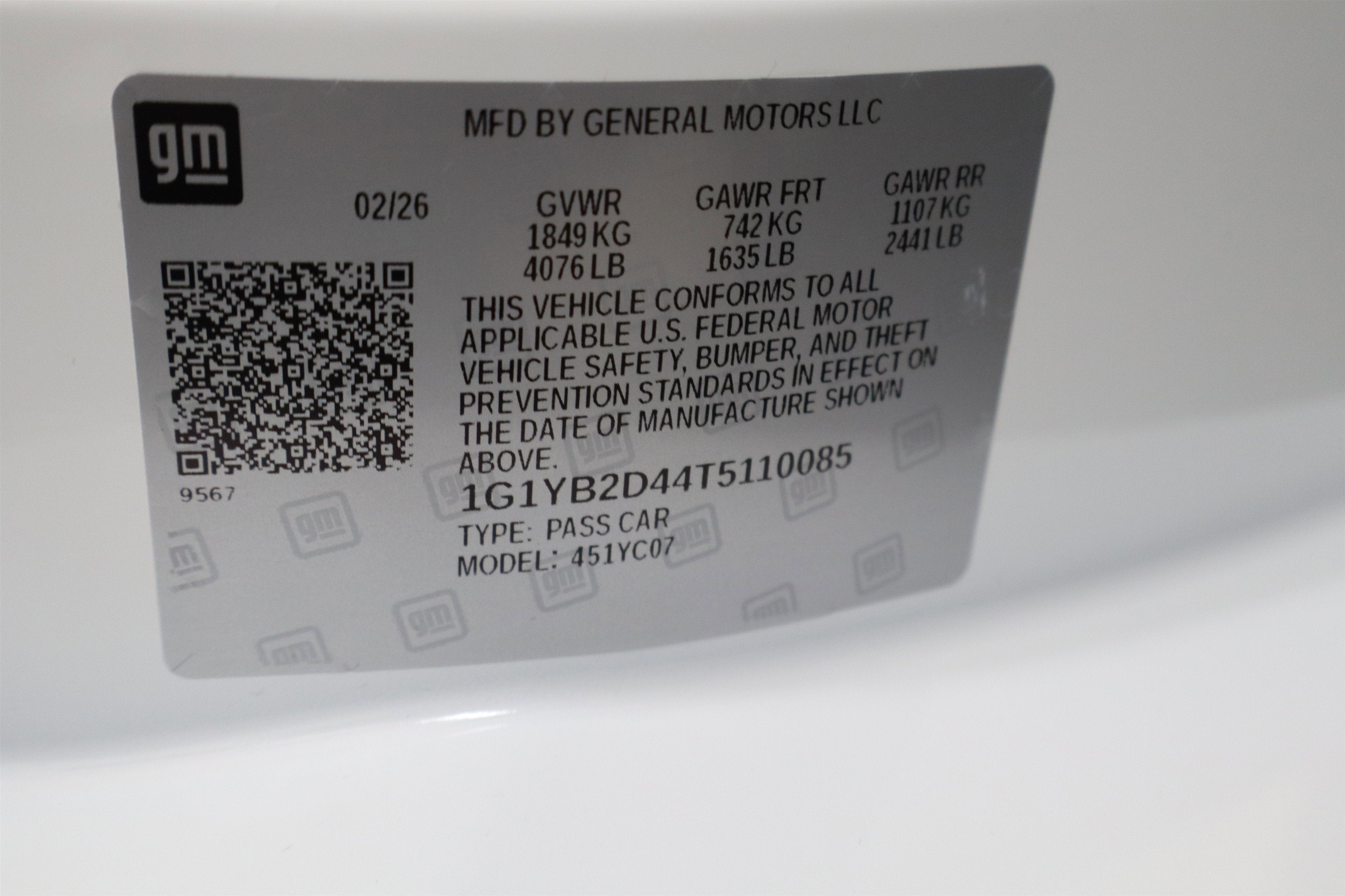 2026 Chevrolet Corvette Stingray 2LT