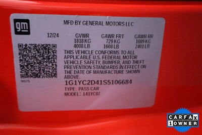 2025 Chevrolet Corvette Stingray 3LT