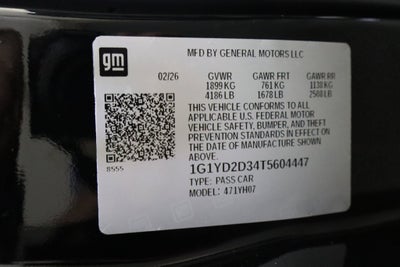 2026 Chevrolet Corvette Z06 1LZ