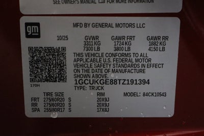 2026 Chevrolet Silverado 1500 LTZ