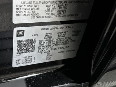 2026 Chevrolet Silverado 1500 High Country