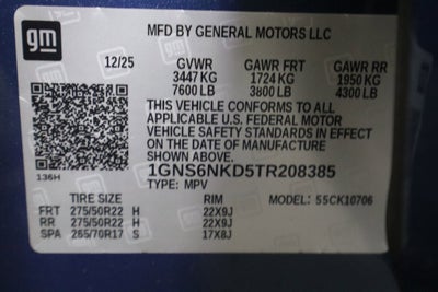 2026 Chevrolet Tahoe LT