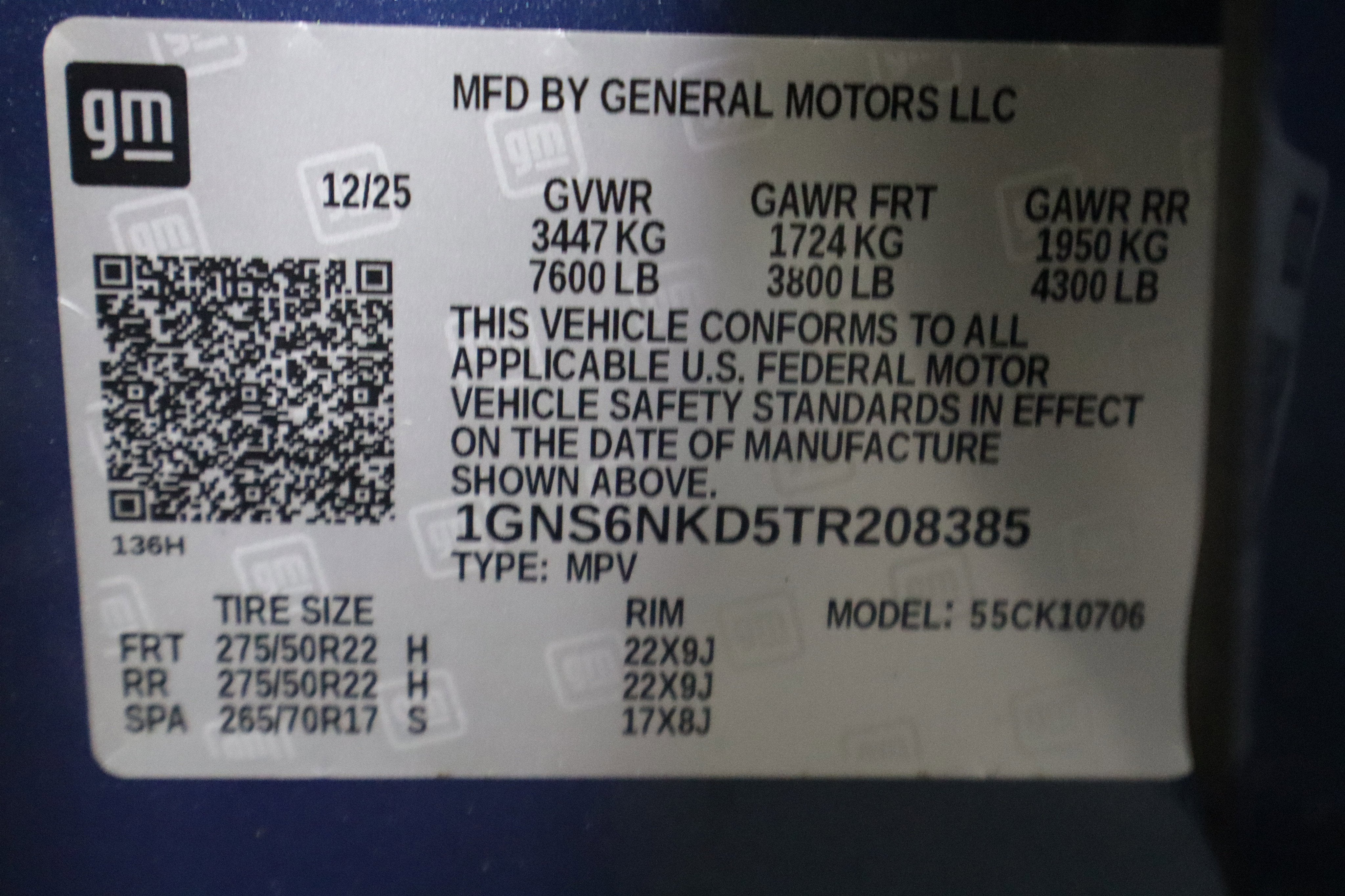 2026 Chevrolet Tahoe LT