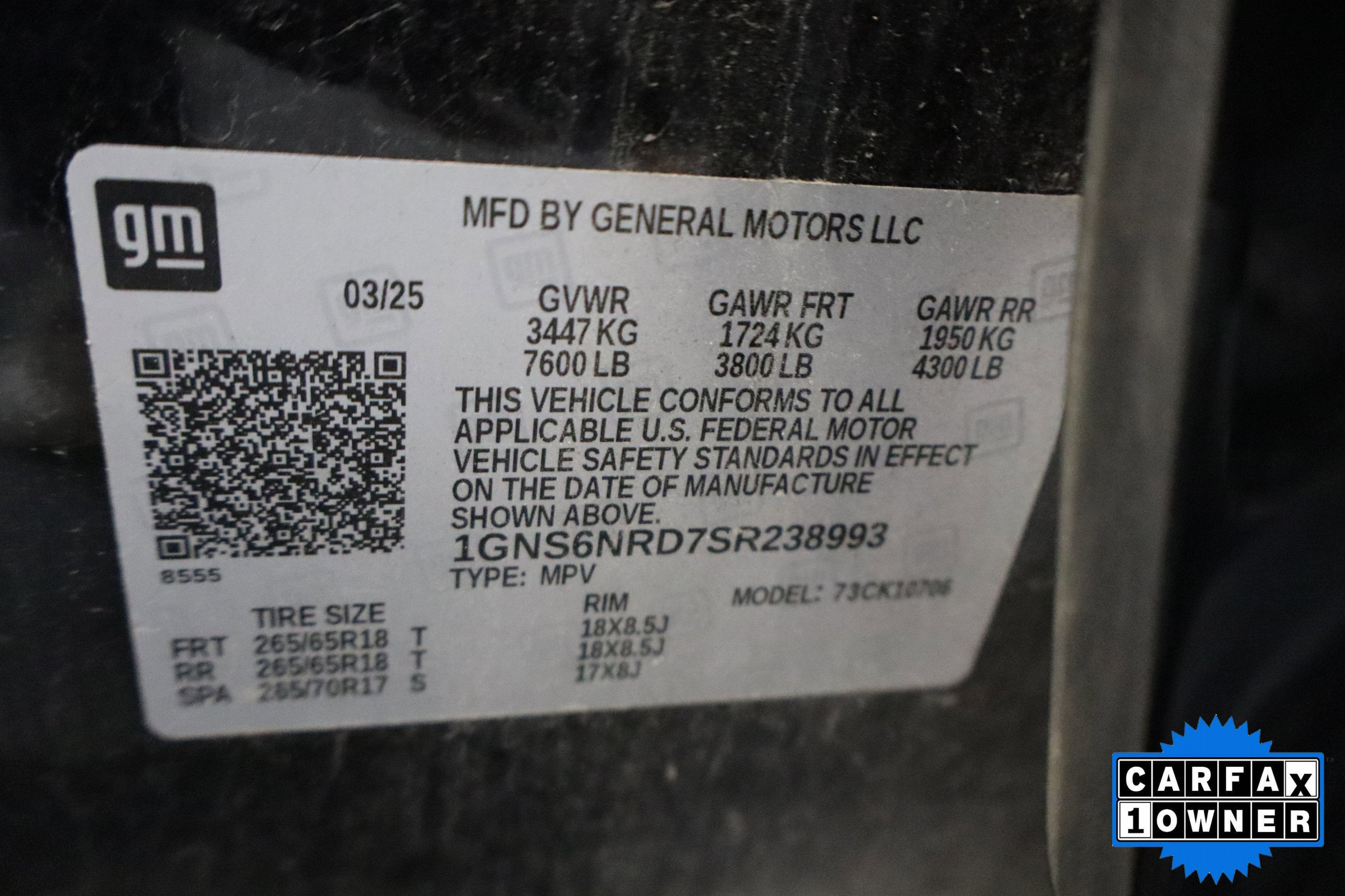 2025 Chevrolet Tahoe LT