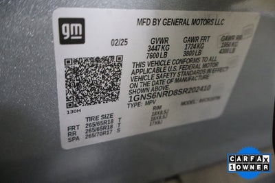 2025 Chevrolet Tahoe LT