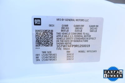 2024 GMC Savana Cargo 2500 Work Van