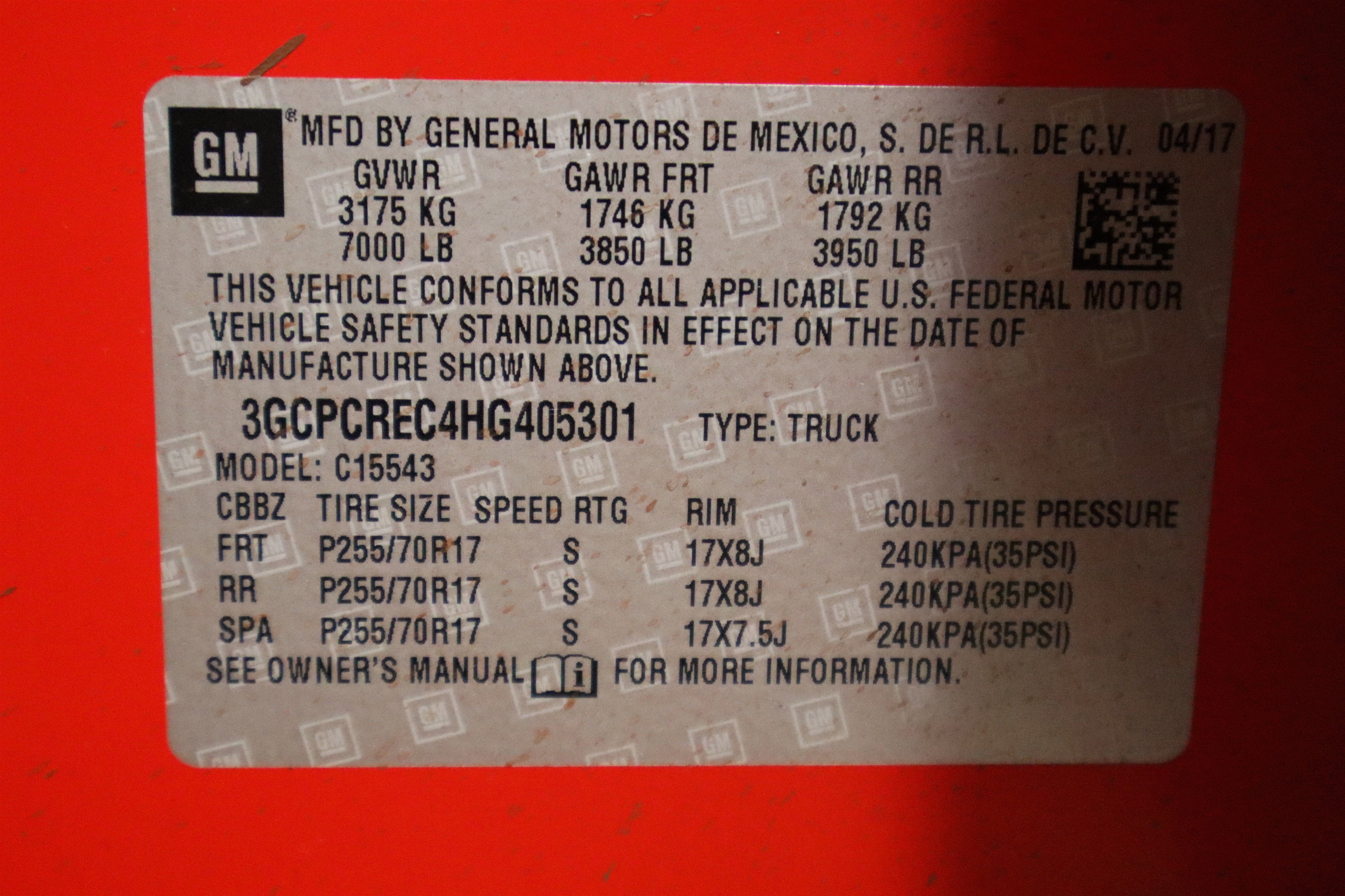 2017 Chevrolet Silverado 1500 LT