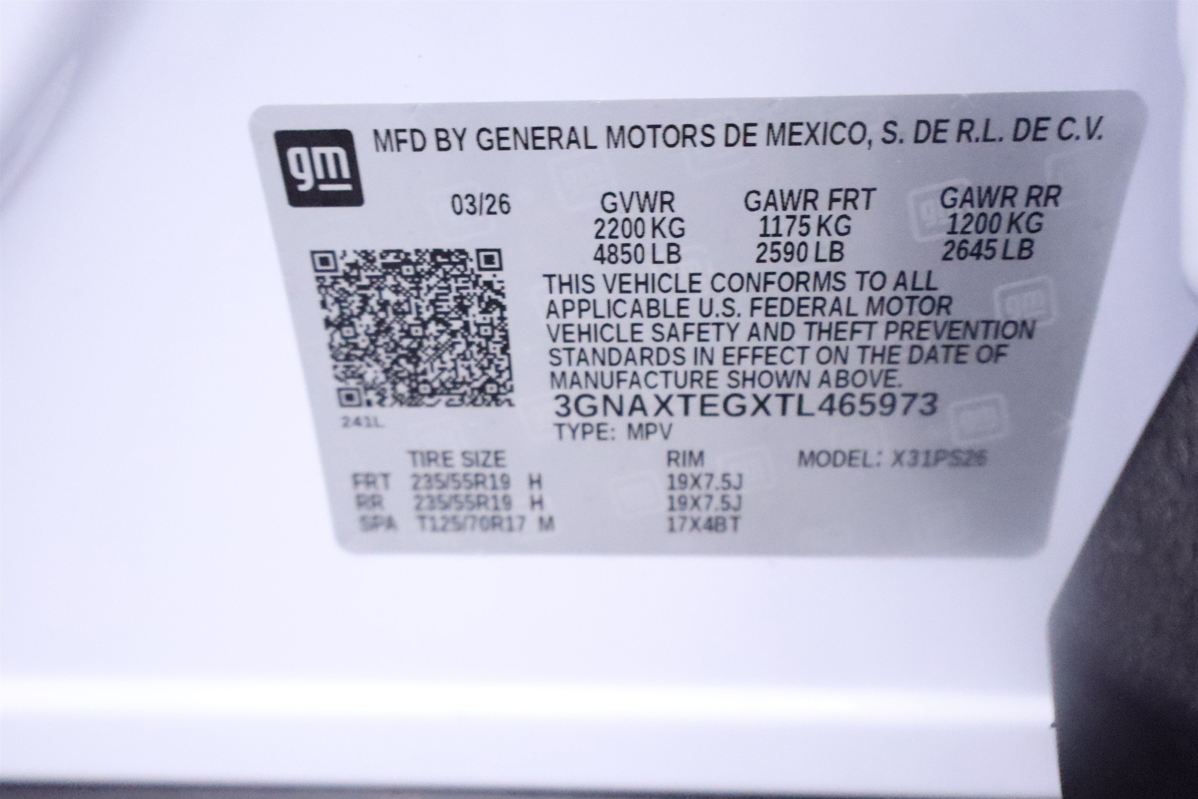 2026 Chevrolet Equinox RS