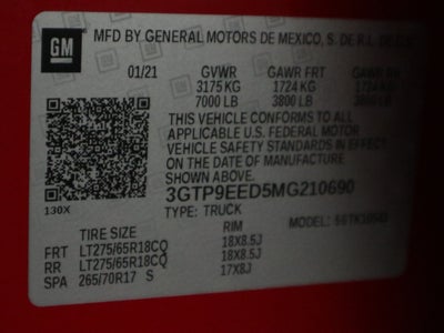2021 GMC Sierra 1500 AT4
