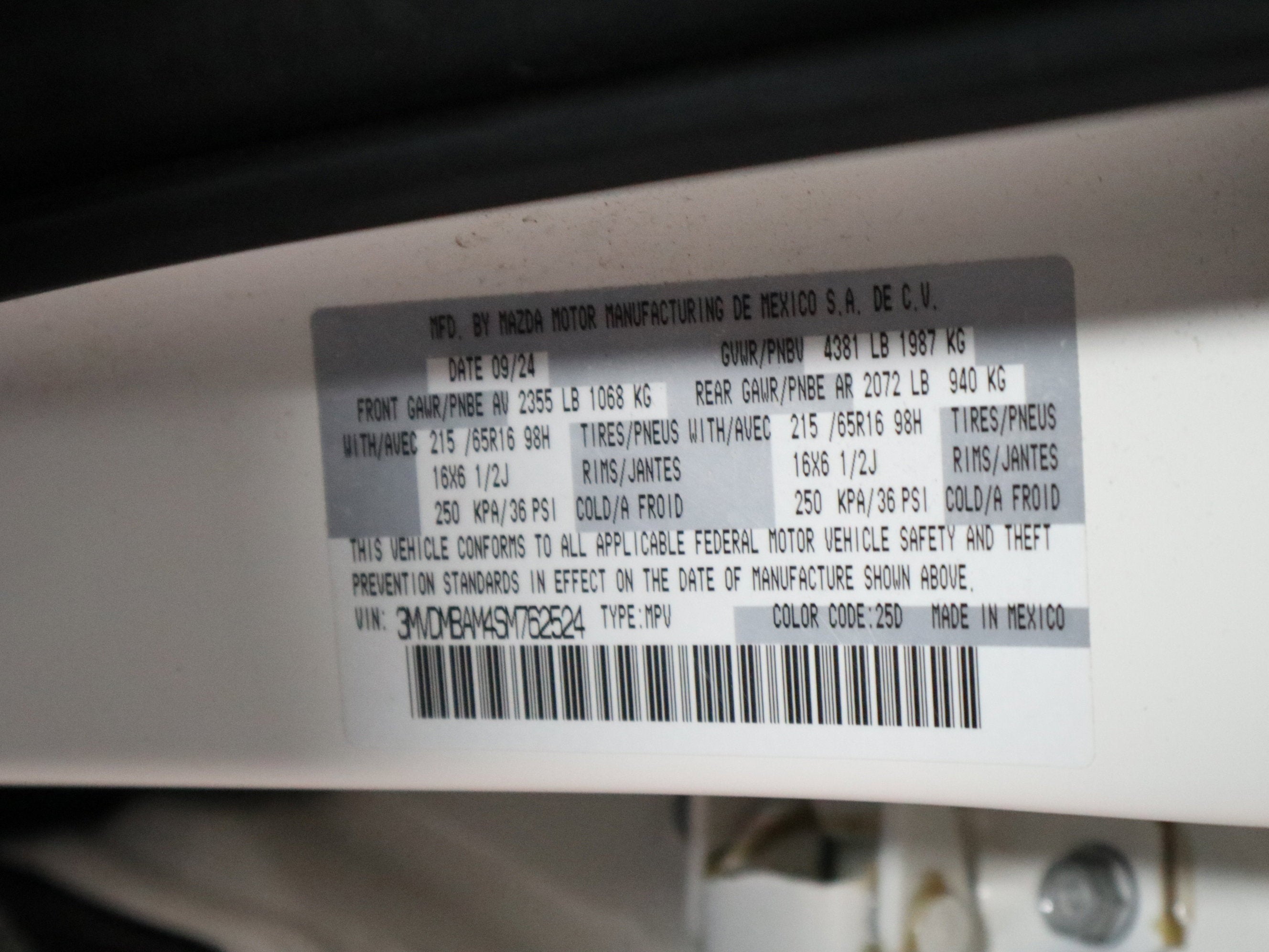 2025 Mazda Mazda CX-30 2.5 S