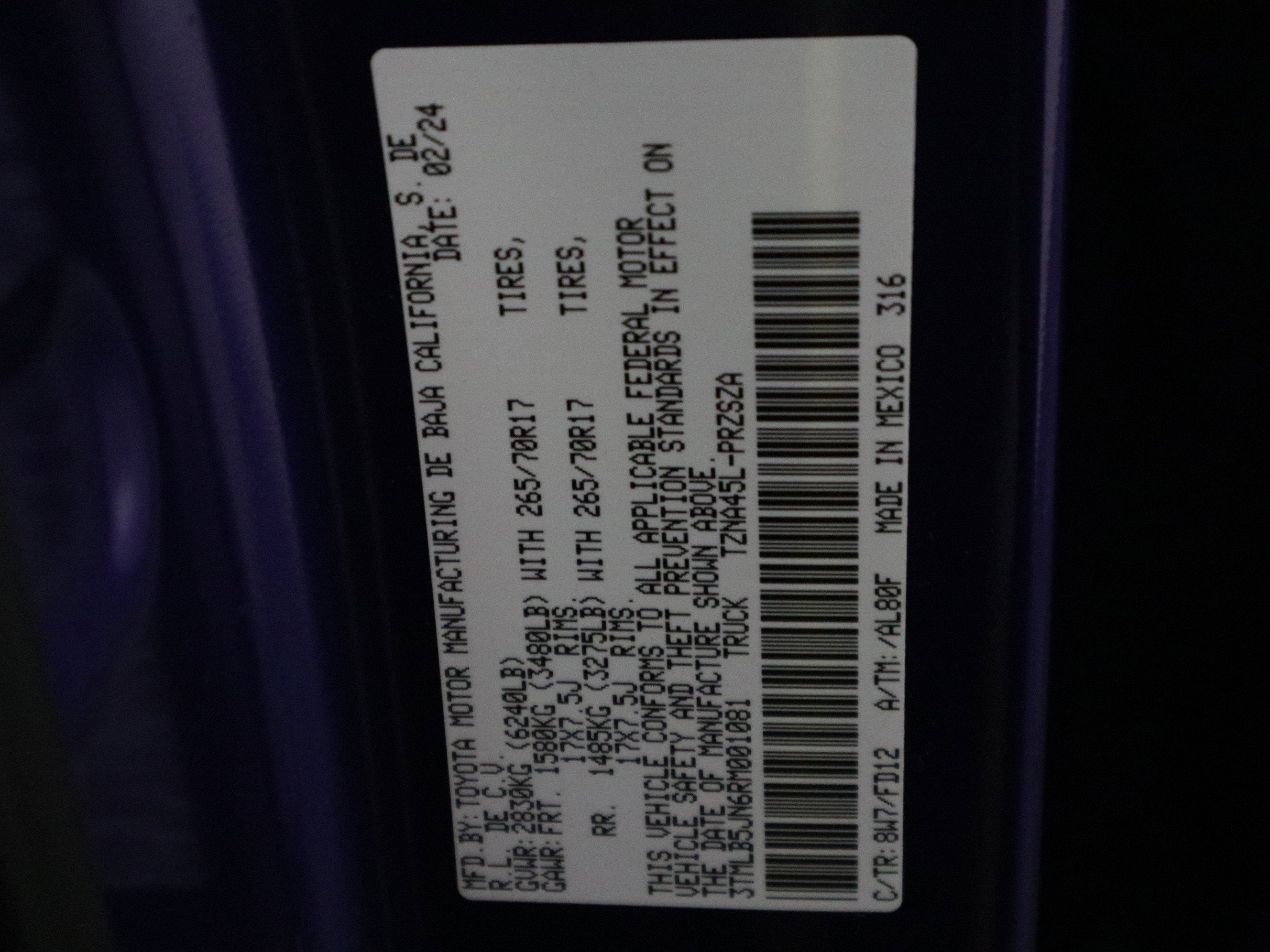 2024 Toyota Tacoma TRD Sport