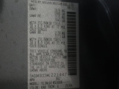 2022 Nissan Pathfinder SL