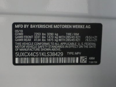 2019 BMW X7 xDrive50i