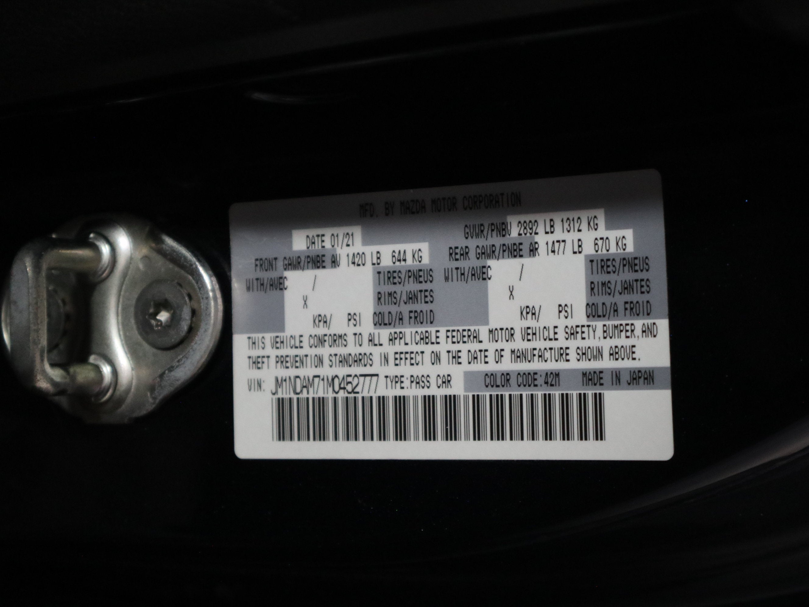 2021 Mazda Mazda MX-5 Miata RF Grand Touring