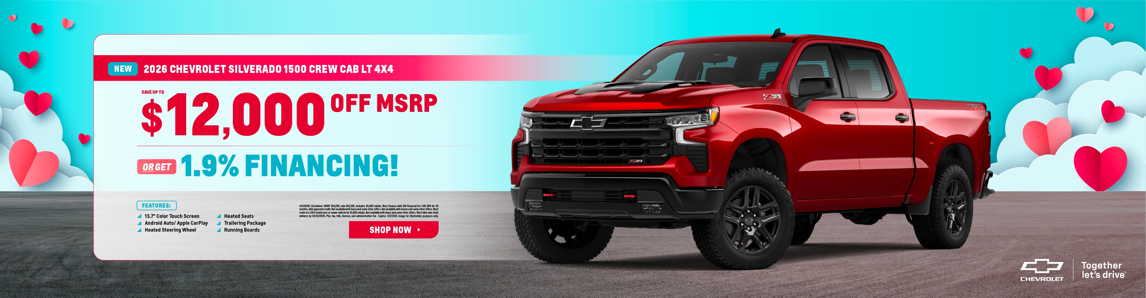 2026 Chevrolet Silverado 1500 Crew Cab LT 4x4