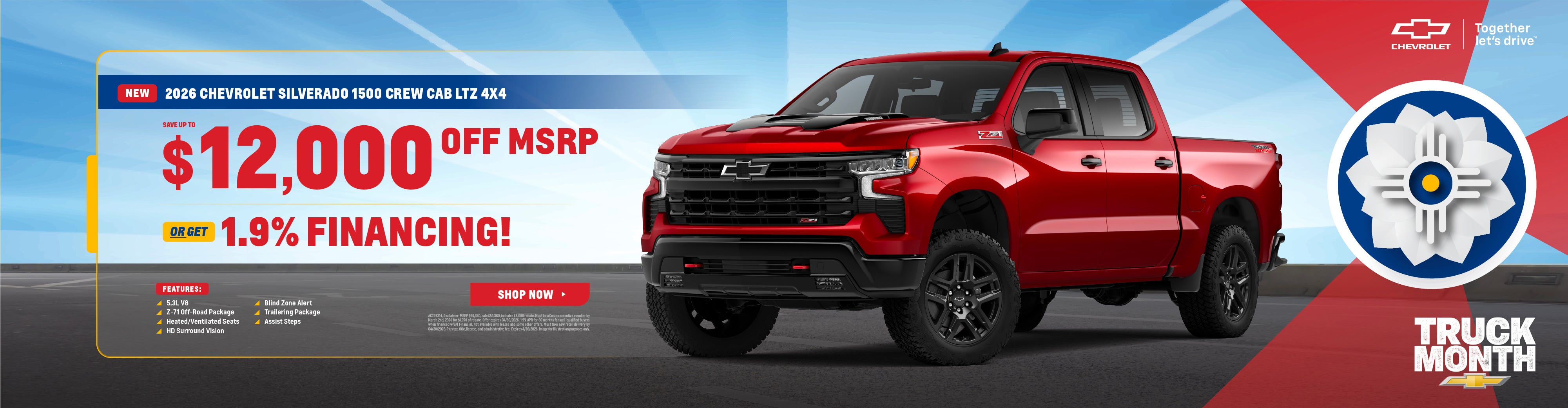 2026 Chevrolet Silverado 1500 Crew Cab LTZ 4x4