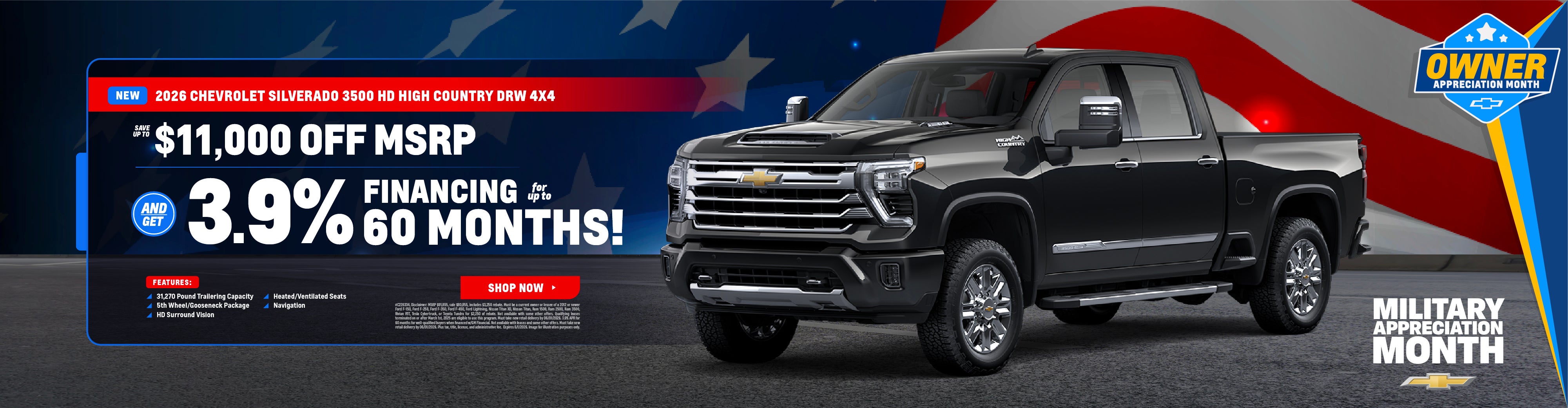 2026 Chevrolet Silverado 3500 HD High Country 4x4