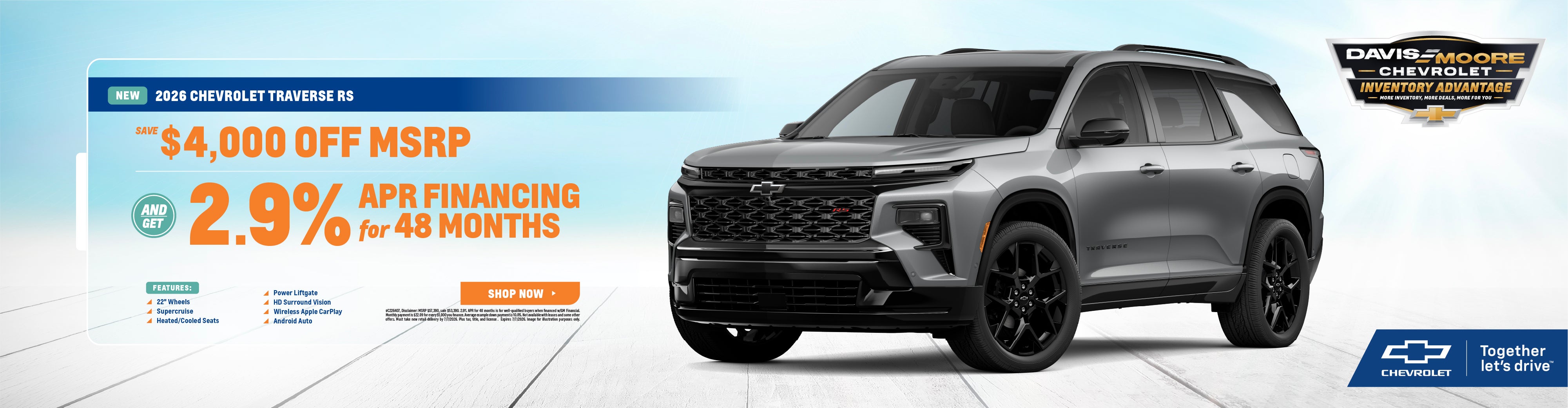 2026 Chevrolet Traverse RS