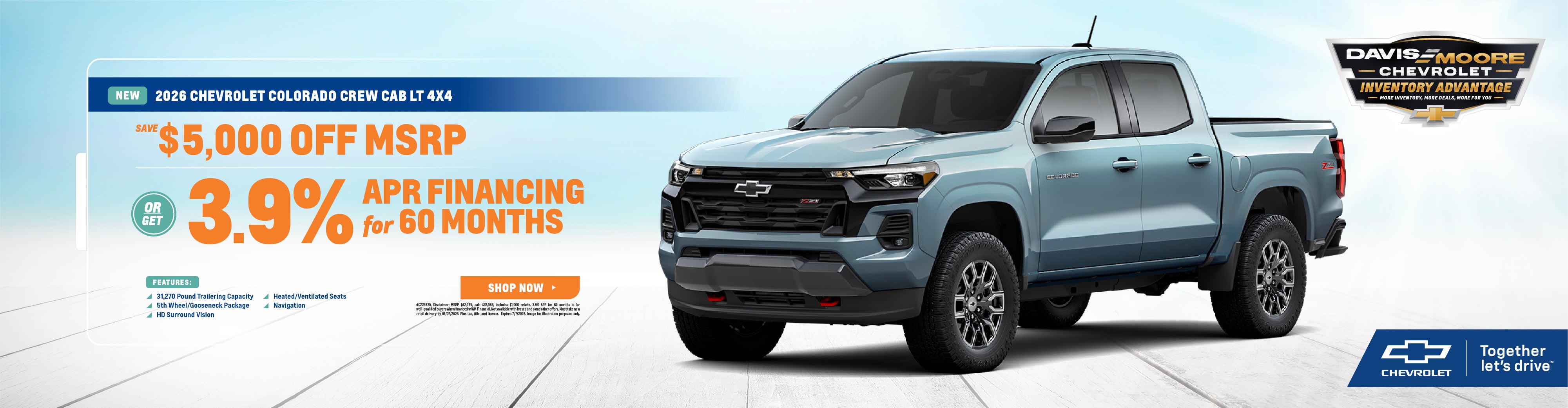 2026 Chevrolet Colorado Crew Cab LT 4x4