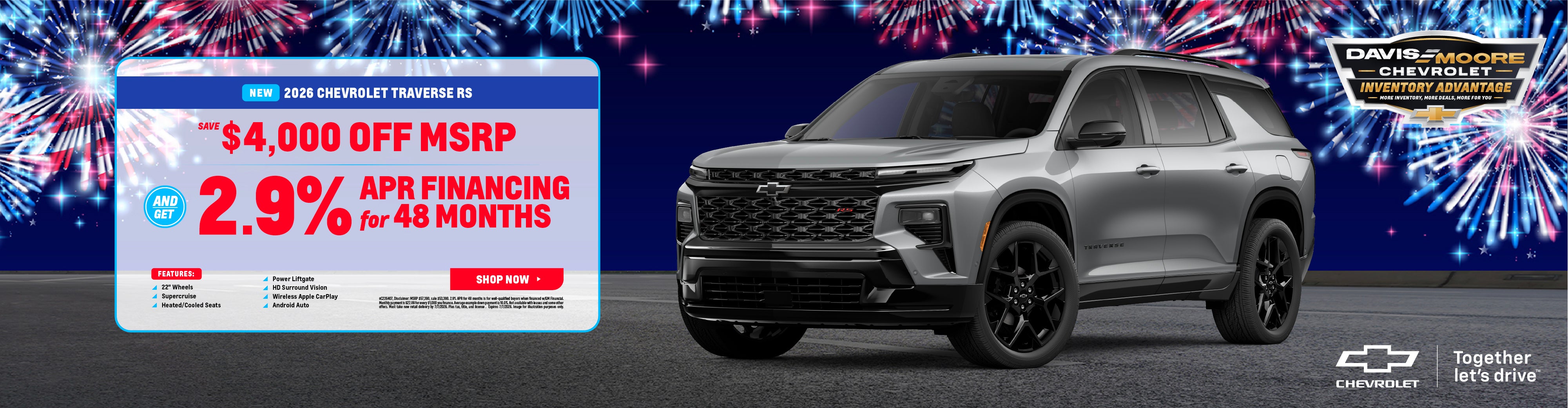 2026 Chevrolet Traverse RS
