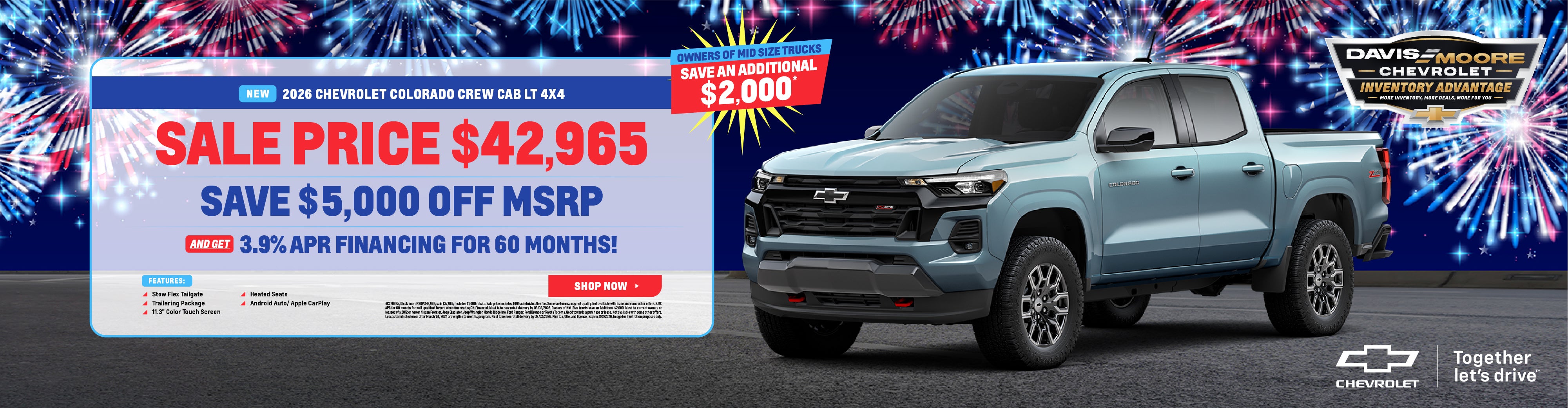 2026 Chevrolet Colorado Crew Cab LT 4x4