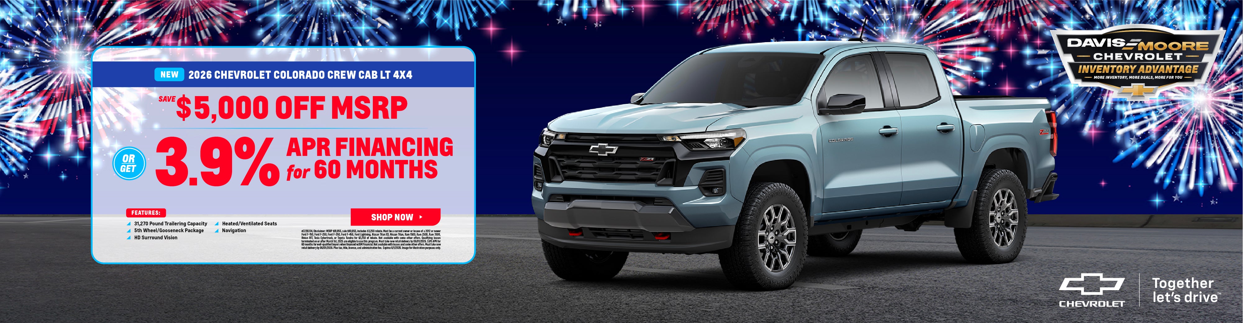 2026 Chevrolet Colorado Crew Cab LT 4x4